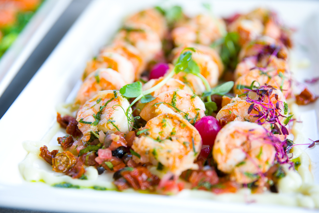 plate of fancy shrimp